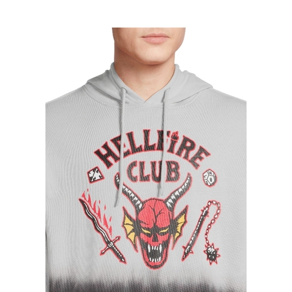 Netflix Stranger Things Men's Hellfire Club Pullover Hoodie Various Sizes. NWT - Picture 2 of 8